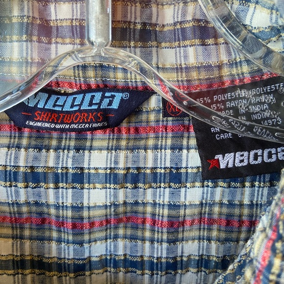 MECCA Men’s short sleeve button down shirt XL - Picture 7 of 8